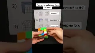 Как легко собрать кубик Рубика?!#лайфхаки #обучение #советы #рек #bobbygrant690 ￼