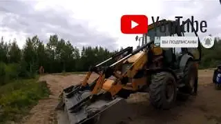 JCB 3 CX смазываю ходовую часть (нашел шпиона )