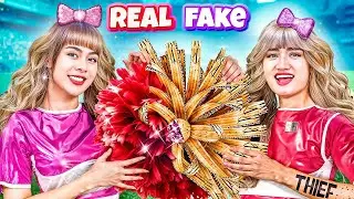 Real Cheerleader Vs Fake Cheerleader At School! Bad Boy Snuck Into Girls Only Cheerleading Team