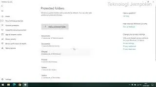 Cara Mengaktifkan Controlled Folder Access Windows 10