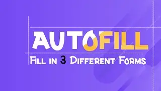 AutoFill in 3 different Forms (Fill TextBox, CheckBox, Select & Click Button)