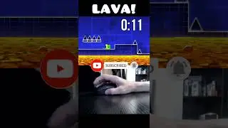 Geometry Dash: Stereo Madness Lava Challenge! #shorts