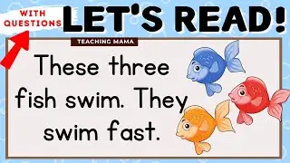 LET'S READ! | READING COMPREHENSION | PRACTICE READING SIMPLE ENGLISH FOR KIDS | TEACHING MAMA