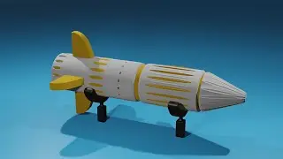 Russian - Ukraine War Missile Modeled In Blender 3.0
