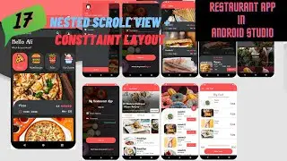NestedScrollView | ConstraintLayout | Restaurant App Android | Food App Android Studio | Java
