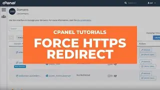 cPanel Tutorials - How to Use the Force HTTPS Redirect Feature