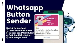 How To Bulk WhatsApp Sender With Button & Send Unlimited WhatsApp msg Single Click!