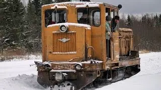 Тепловоз ТУ4-3034, станция Торфяная