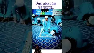 আলিফ ফোন বা নামাজের মধ্যে ইমাম সাহেব মারা গেলে কি করবেন? নামাজ ছেড়ে দিবেন? #motivation