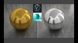 3dsmax vray gold and silver meterial tutorial