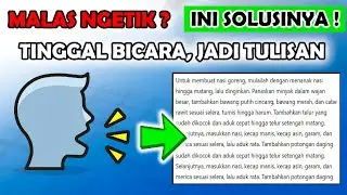 CARA MENGETIK MENGGUNAKAN SUARA DI MICROSOFT WORD