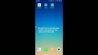 How USE and CREATE your own STICKER for WHATSAPP in HINDI with eng sub and use PHOTO as sticker