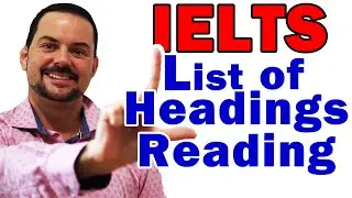 IELTS Reading Section Strategy and Example for List of Heading Question