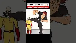 Saitama vs yujiro hanma fight again 🔥💀 || yujiro's montagem moment #shorts #anime #badass #moments