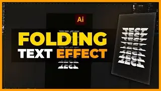 FOLDED PAPER TEXT EFFECT! - Illustrator Tutorial