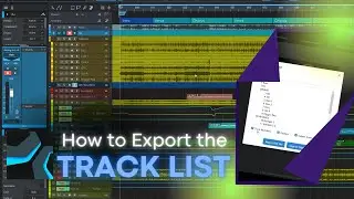 How to Export the Track List in PreSonus Studio One
