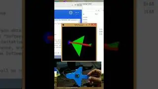 3D visualization using processing ide | mpu 6050 | 6 Axis gyroscope + accelerometer