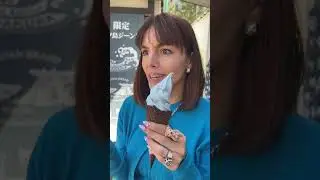 Denim Flavored Ice Cream?!? #traveljapan #japantravel #japanesefood
