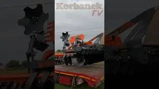 Rozładunek talerzówki Mandam koparkoładowarką