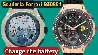 How to change the battery Scuderia Ferrari 830861 watch