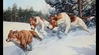 Охота на лису с гончей
