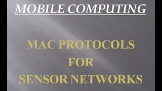 MC- MAC Protocols for Sensor Networks