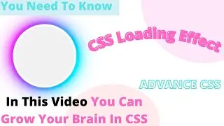 Glowing Gradient Loader Ring Animation Effects | CSS Animation Effect