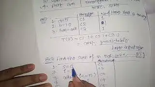 Lecture 5- Some Simple Example of Algorithm and their Complexity Calculation