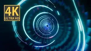 Abstract Background Video 4k TV VJ LOOP NEON Rainbow Color Endless Calm Visual ASMR Motion Graphic