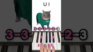 Oiiaoiia cat Squid Game Mingle Song - Piano Tutorial 
