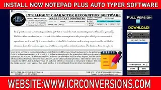 Install Now | Notepad Plus WRT  Auto Typing Software |  Auto Typing Software For Notepad Plus WRT |