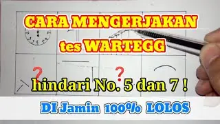 Soal Wartegg - kotak 8 psikotes | Video ini menentukan Anda Lolos