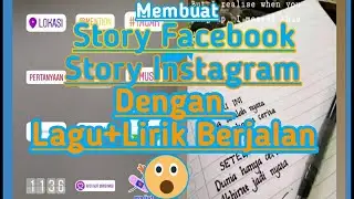 Cara Membuat Story Facebook & Instagram dengan Lagu & Lirik Berjalan || Fitur Terbaru