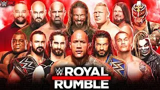WWE Royal Rumble 2021 - 30 Man Royal Rumble Match! WWE 2K Prediction