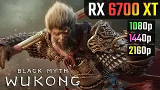 Black Myth: Wukong : AMD RX 6700 XT 12GB - 1080p vs 1440p vs 4K