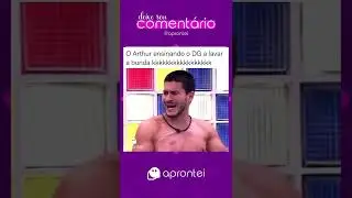 ARTHUR AGUIAR ensinando o DG lavar a bunda kkkkkkk 