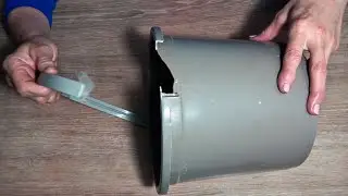 Do not rush to throw out the broken bucket, you can make a gorgeous craft out of it