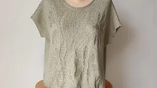 Джемпер спицами 