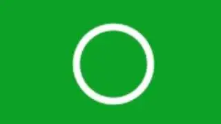 Zoom in Zoom out White Circle on Green Screen Green Screen Chroma Key Effects AAE
