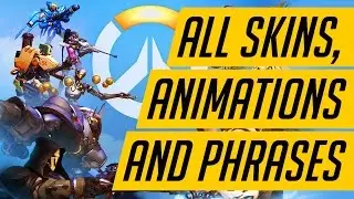 ALL OVERWATCH SKINS, EMOTES, POSES, VOICE LINES AND HIGHLIGHT INTROS