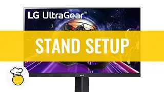 LG 24GN650-B Ultragear Gaming Monitor Stand Setup Installation