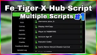 *Admin* Tiger X Hub Script (Universal) | Mutiple Scripts and Features