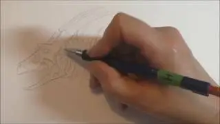 Drawing my own design of Boneknapper Dragon part 1