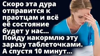 Скоро эта дура отправится к праотцам и всё её состояние будет у нас. Рассказ Любовные истории