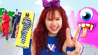 Valentina ⭐ SUPER STAR GIRL ⭐ VS SLIME MONSTER