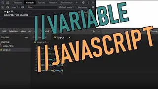 How to create a variable in JavaScript