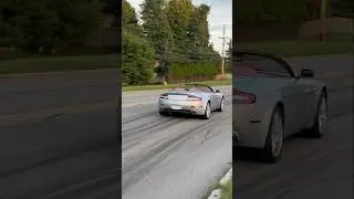 Aston Martin Vantage Leaving a Car Show
