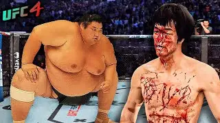 Sumo Yamamotoyama vs. Bruce Lee (EA sports UFC 4)