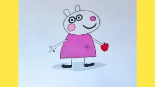 Как нарисовать Овечку Сьюзи из Свинки Пеппы