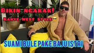 KANYE WEST STYLE DENGAN MEMAKAI BAJU ISTRI